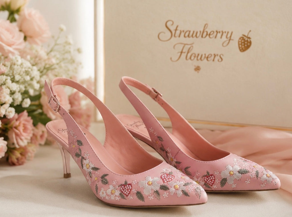 The Strawberry Bloom Slingback