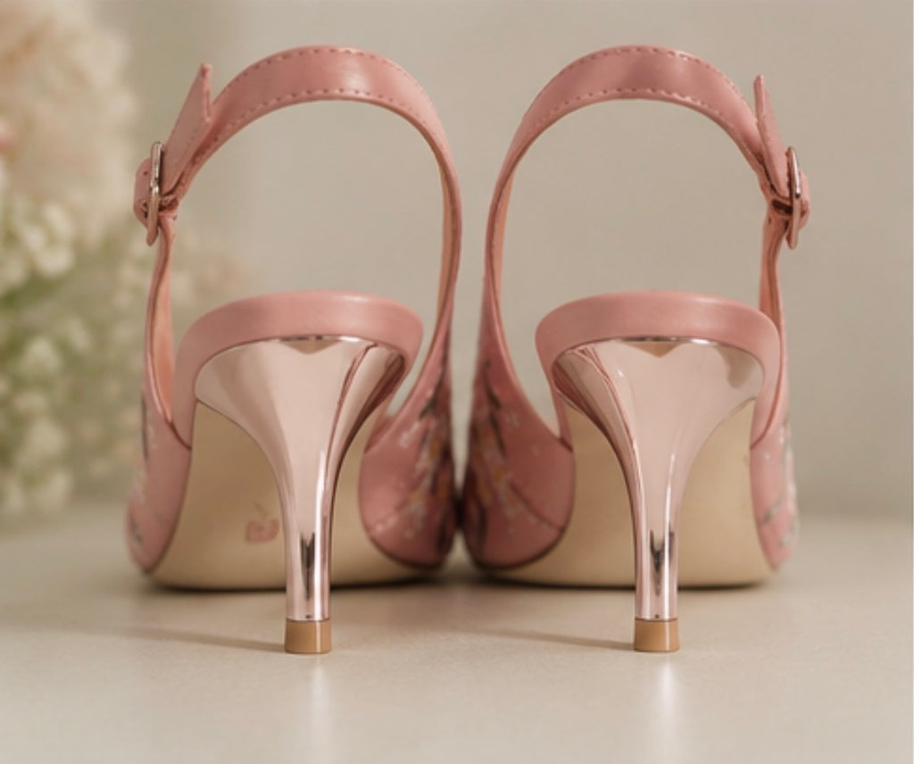 The Strawberry Bloom Slingback
