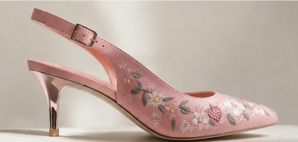 The Strawberry Bloom Slingback