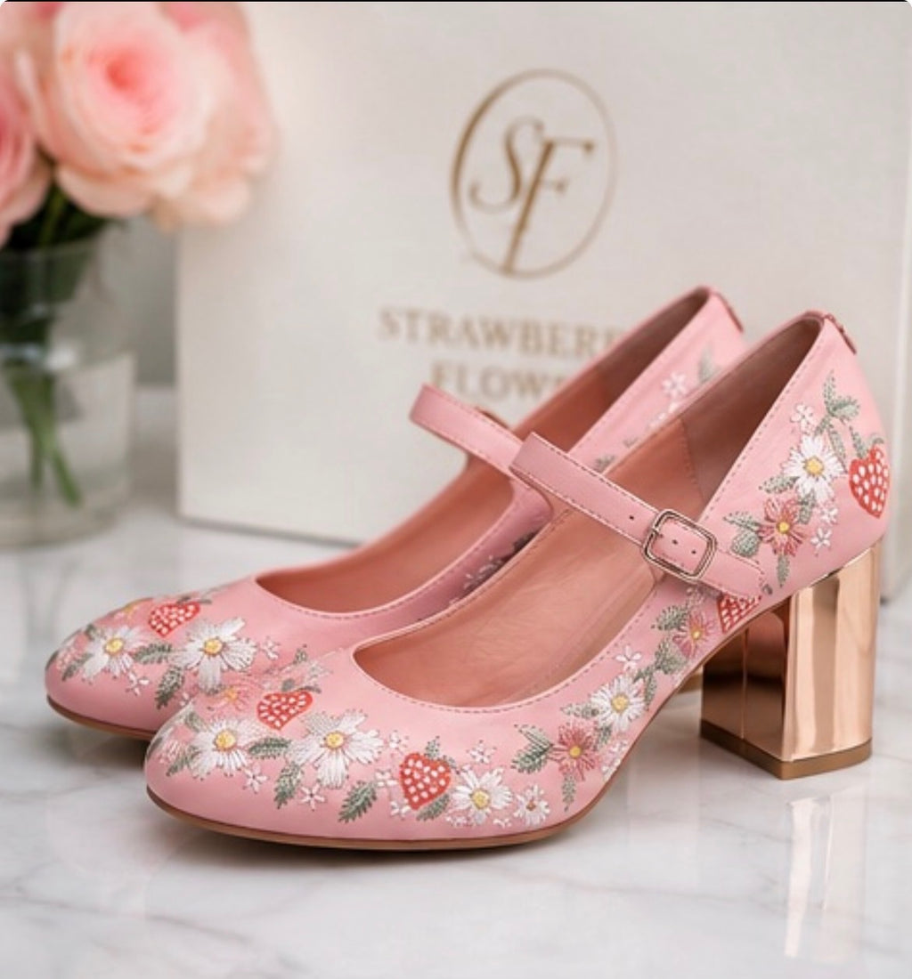 The Strawberry Blossom Mary Jane Heel