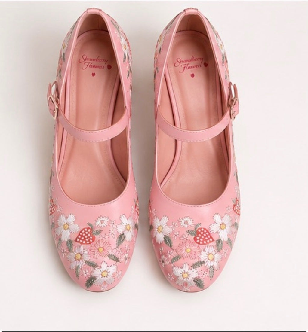 The Strawberry Blossom Mary Jane Heel
